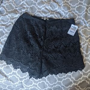 Charlotte Russe Black Lace Shorts